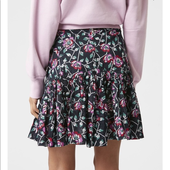 ISABEL MARANT 🟣 SAUREENA RUFFLE SKIRT - Picture 4 of 4